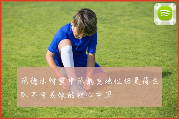 范德法特重申范戴克地位仍是荷兰队不可或缺的核心中卫